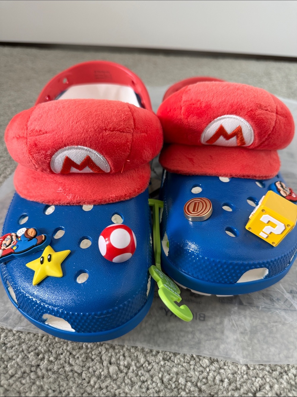 CROCS Super Mario in Blue and Red
